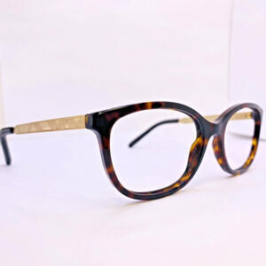 Burberry Eyeglasses Authentic B 2148-Q 3002 52[] 17 135 MM Leather Gold Tortoise